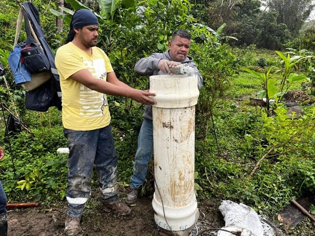 Restablecen el servicio de agua en Misantla tras fuga