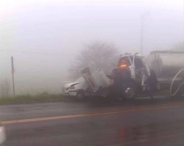 Niebla y colisiones en la carretera Xalapa-Perote; ¿un tramo peligroso?