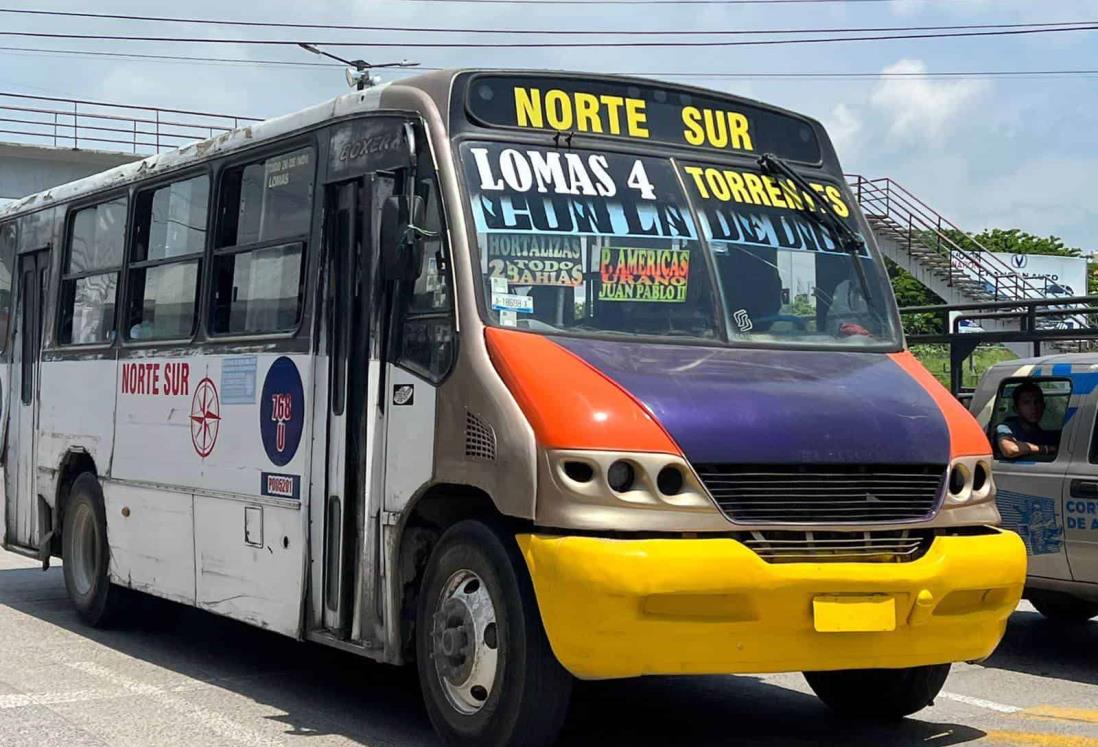 Por esta razón camiones urbanos en Veracruz no prestaron servicio en día pasados