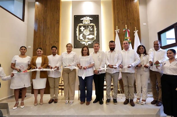 Rocío Nahle y Lizzette Álvarez Vera inauguran remodelación del Registro Civil de Alvarado