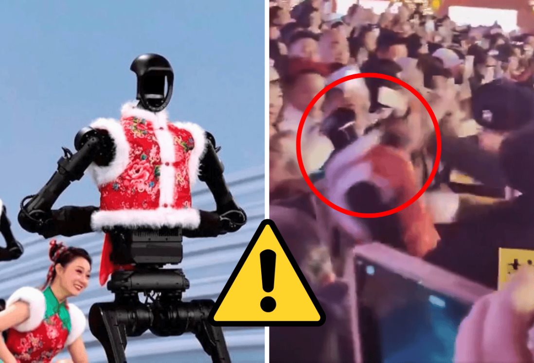 ¡Terror en China! Robot con IA se descontrola y embiste al público en pleno festival | VIDEO