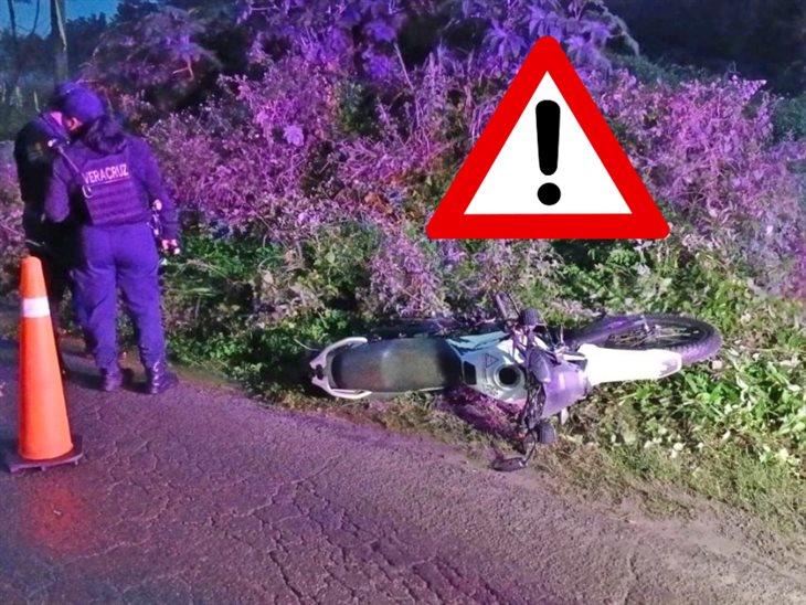 Accidente en carretera Tlapacoyan-Martínez de la Torre, deja a pareja lesionada