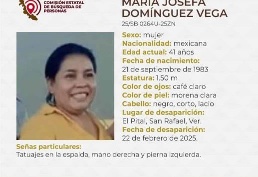 Solicitan ayuda para localizar a María Josefa Domínguez Vega en San Rafael