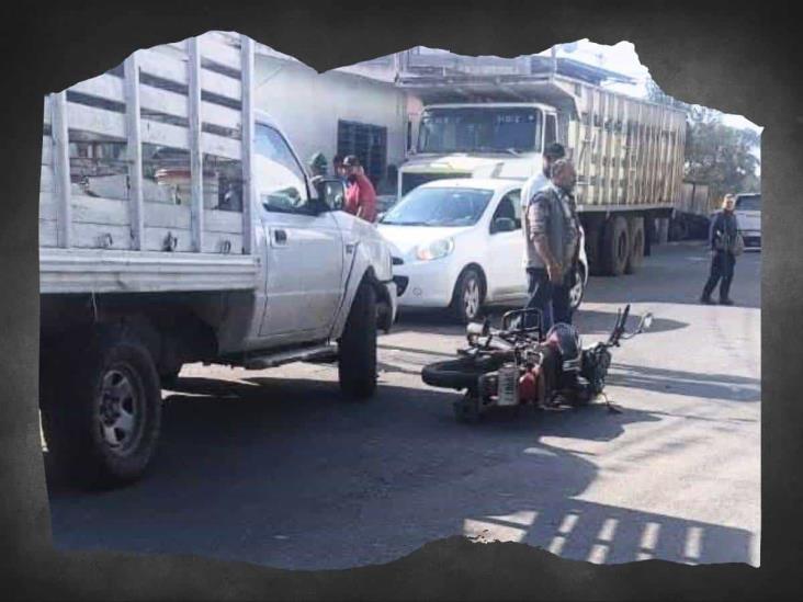 Arrollan a motociclista en calles de Cuitláhuac