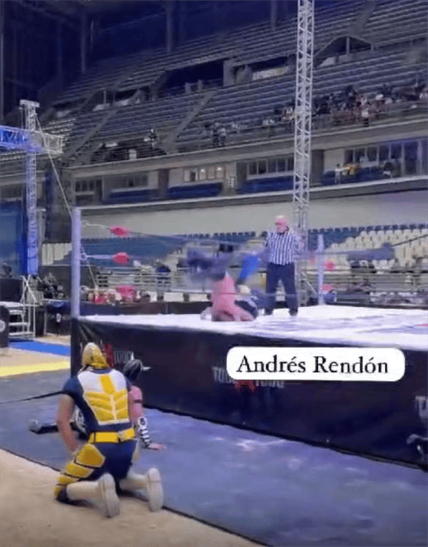 Captan TERRIBLE accidente del luchador Misterius en pleno show: Podría quedar paralítico | VIDEO