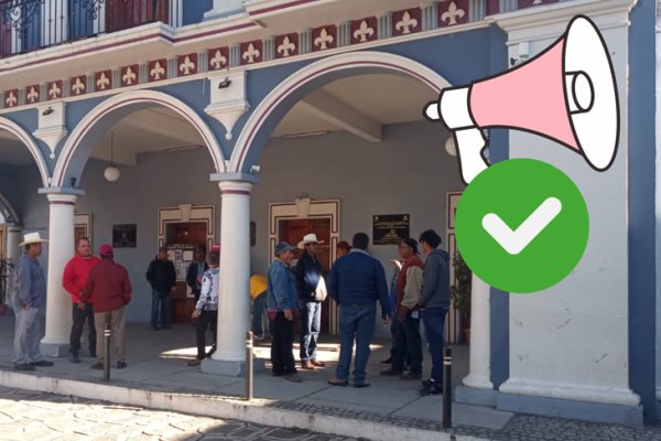 Levantan protesta en Naolinco, pobladores logran acuerdos con alcalde