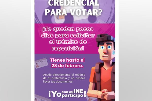 INE instalará módulo móvil en Misantla para reposición de credenciales