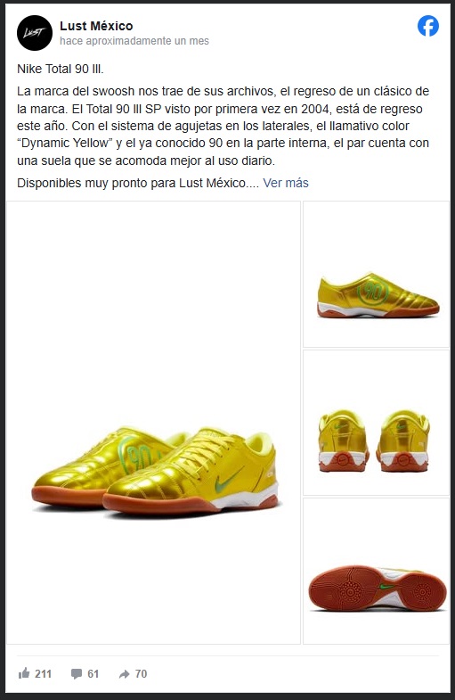 ¿Cuándo llegan los nuevos Total 90 de Nike a México?