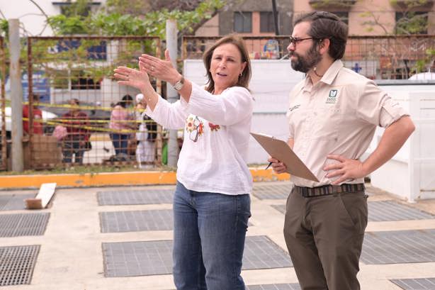 Alejandro Svarch y Rocío Nahle supervisan Hospital Regional de Veracruz y Torre Pediátrica