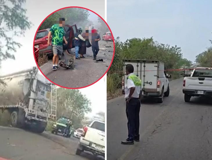 Se registra fuerte accidente en la carretera Córdoba-Paso del Macho; hay un fallecido y tres lesionados