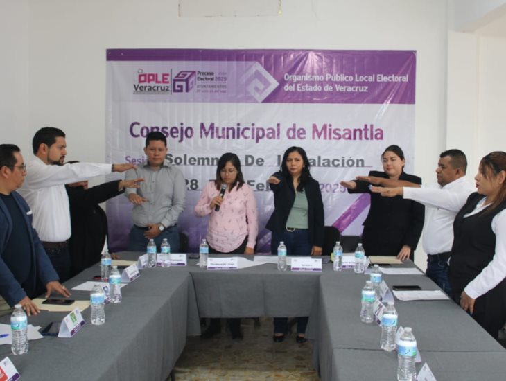 Instalan Consejo Municipal en Misantla para elecciones en Veracruz 2025