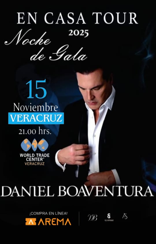 Daniel Boaventura regresa a Veracruz con En Casa Tour 2025