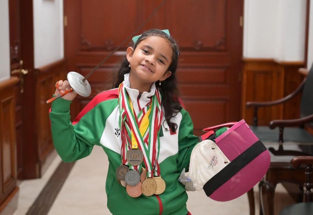 ¿Quién es Leane Ramos?, la veracruzana de 7 años que es campeona en esgrima