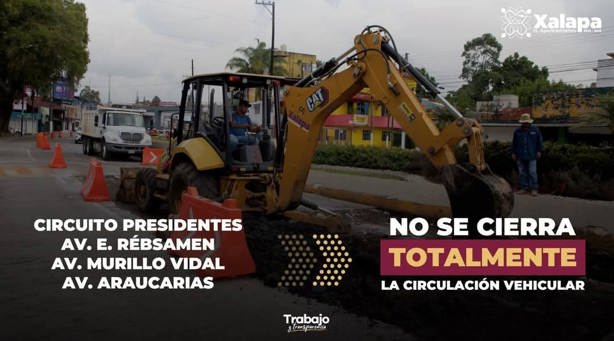 ¡Atención! En Xalapa, este lunes inician distintas obras en calles