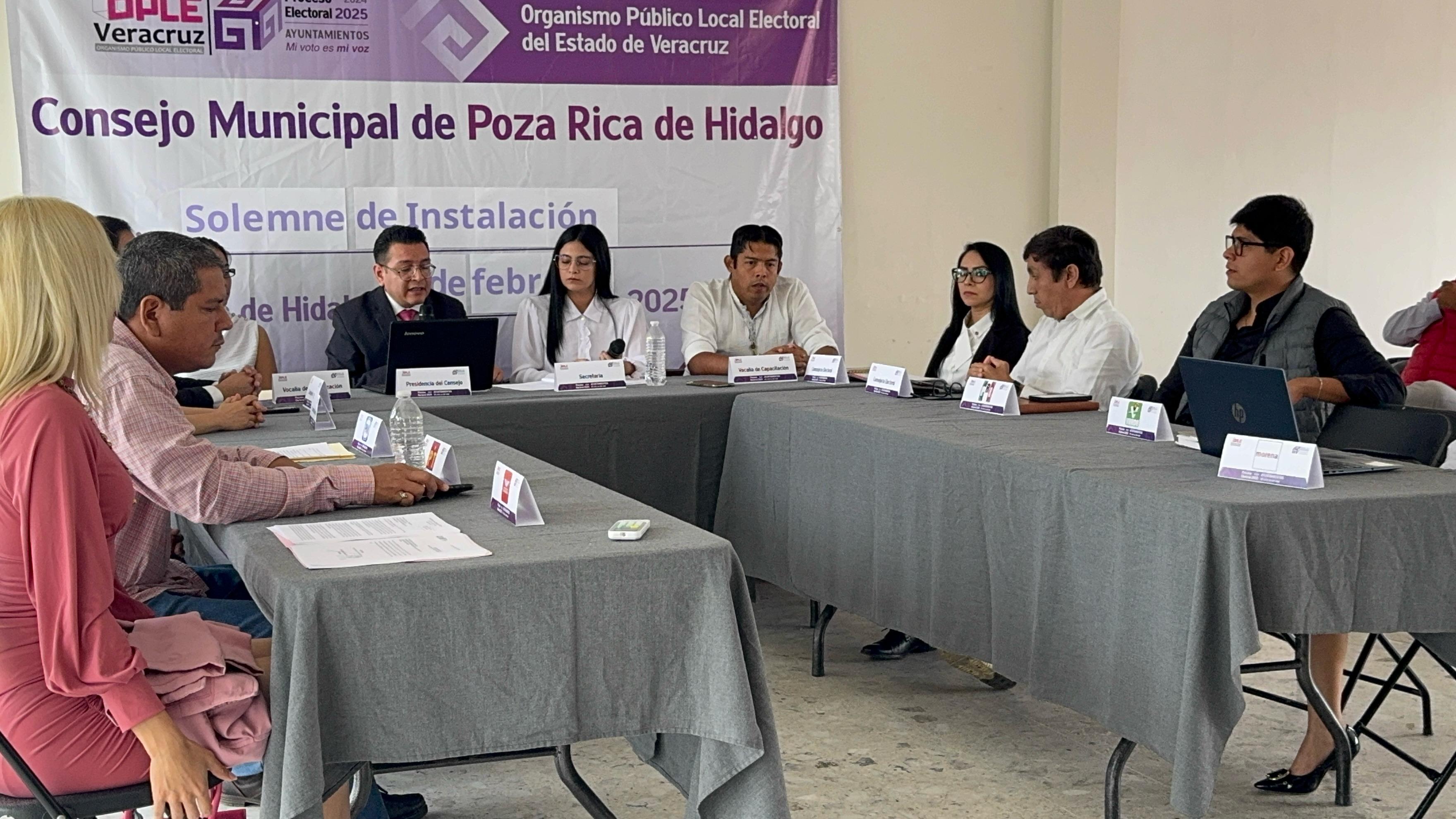 Integran consejo municipal del OPLE en Poza Rica (+VIDEO)