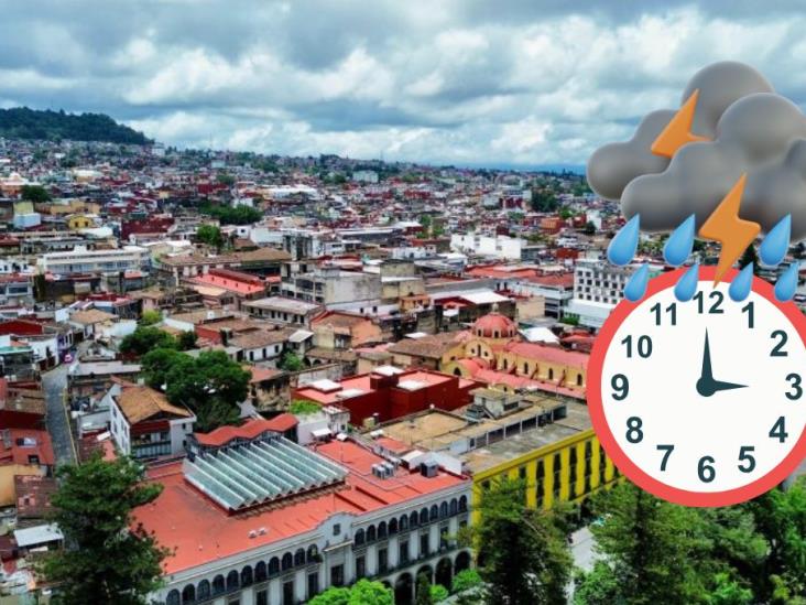 ¿A qué hora lloverá en Xalapa este sábado 1 de marzo?