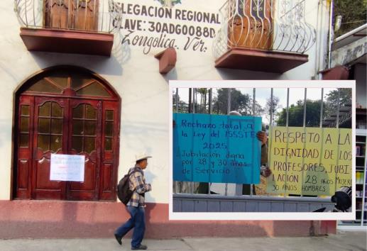 Maestros de Zongolica toman oficinas de la SEV; esto exigen