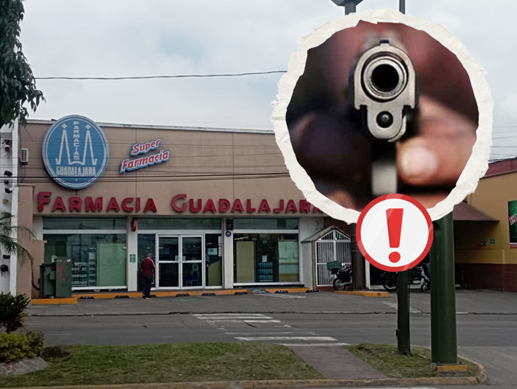 ¿Y la policía? Asaltan Farmacia Guadalajara en la Avenida Cri Cri de Orizaba