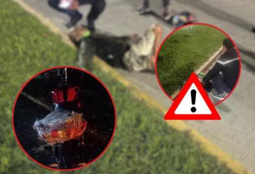 Hombre resulta arrollado en Xalapa; por un motociclista