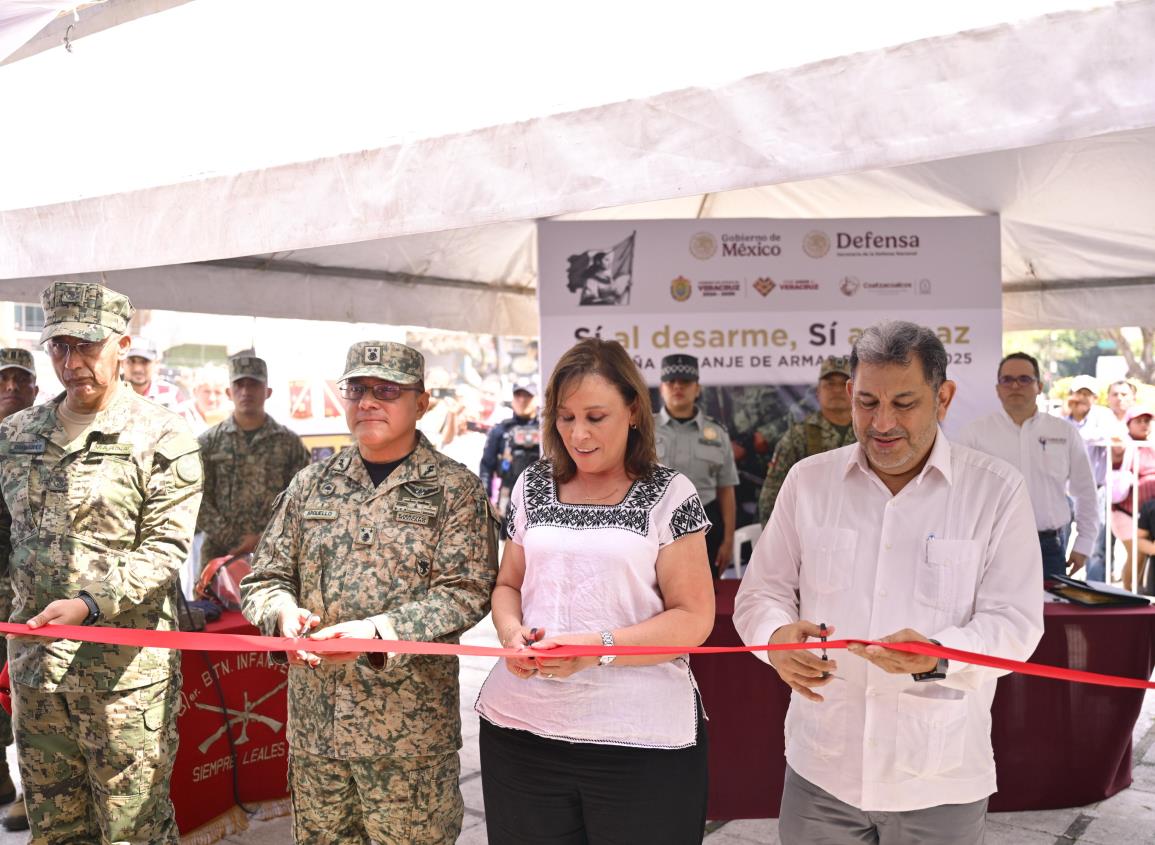 Rocío Nahle García encabezó la campaña Sí al Desarme, Sí a la Paz