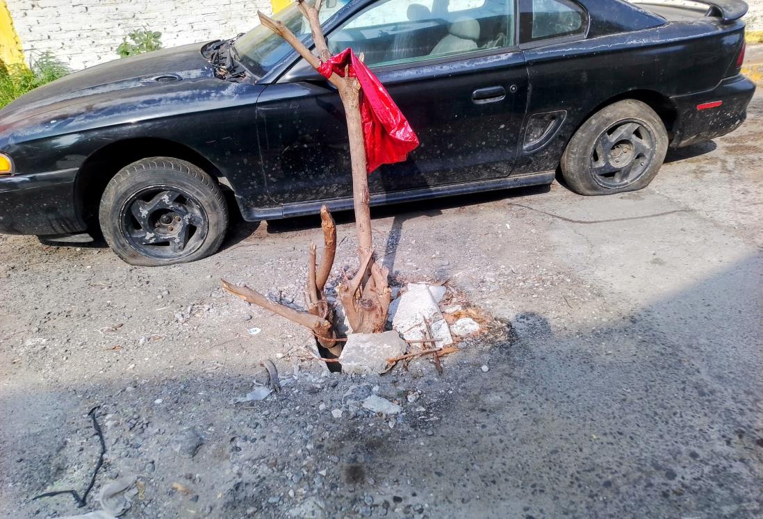 Alertan por hoyancos en calles de la colonia Candido Aguilar, en Veracruz