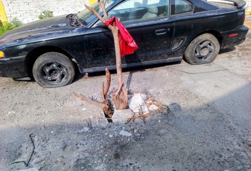 Alertan por hoyancos en calles de la colonia Candido Aguilar, en Veracruz
