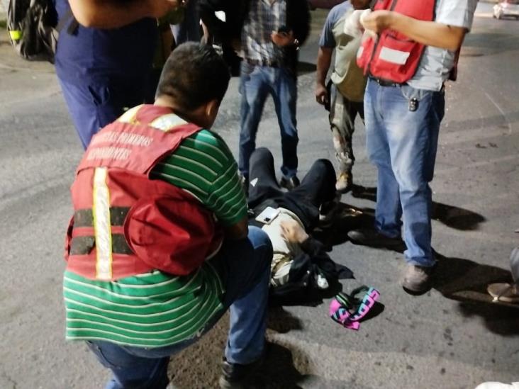 Accidente entre motocicleta y camioneta en Fortín deja un lesionado