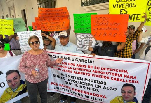 Exigen justicia y liberación de Jesús Alberto; fue acusado de ser cómplice de feminicidio (+VIDEO)