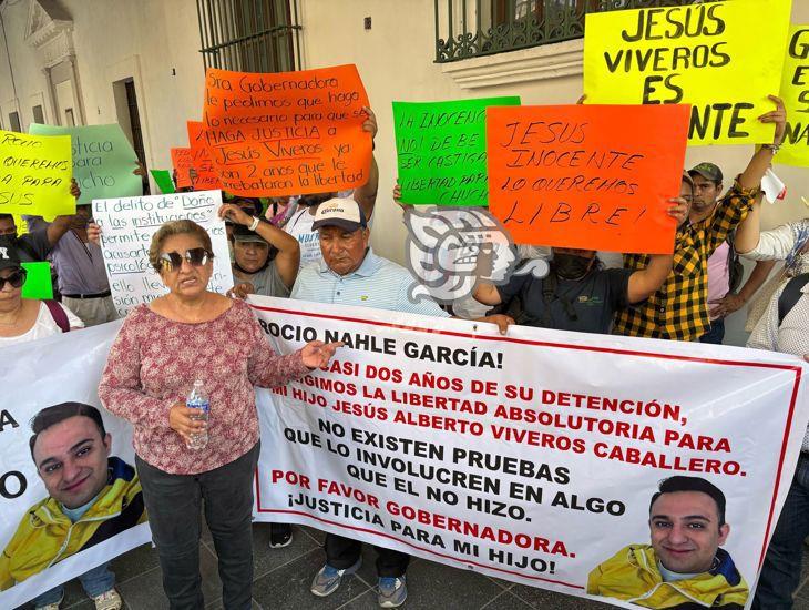 Exigen justicia y liberación de Jesús Alberto; fue acusado de ser cómplice de feminicidio (+VIDEO)