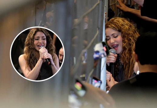 Shakira sorprende a sus fanáticos en calles de Chile al salir a cantarles | VIDEO