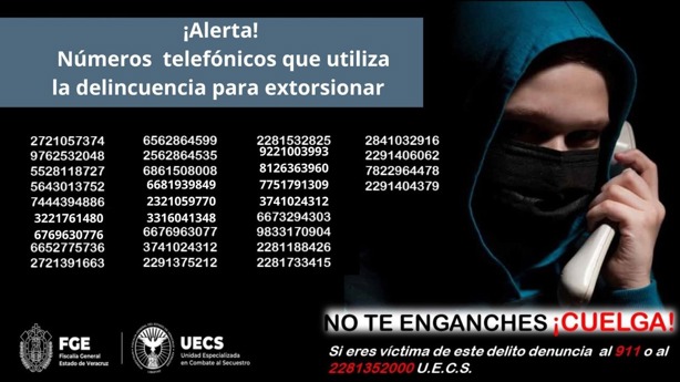 ¿Cómo saber si un número es de extorsión en Veracruz?