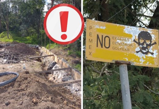 Denuncian invasión en zona de ductos de Pemex, en Xalapa