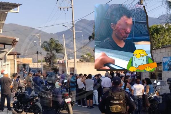 En Nogales, capturan y dan escarmiento a presunto asaltante