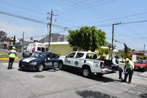 ¿De quién fue la culpa? Chocan patrullas de la Policía Municipal de Orizaba (+Video)