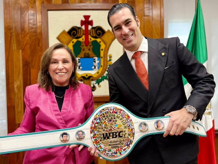 Veracruz se suma a la Clase Nacional de Boxeo; Rocío Nahle firma el Cinturón de la Paz