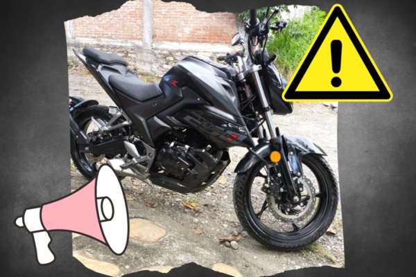 Solicitan apoyo para localizar motocicleta robada en Misantla