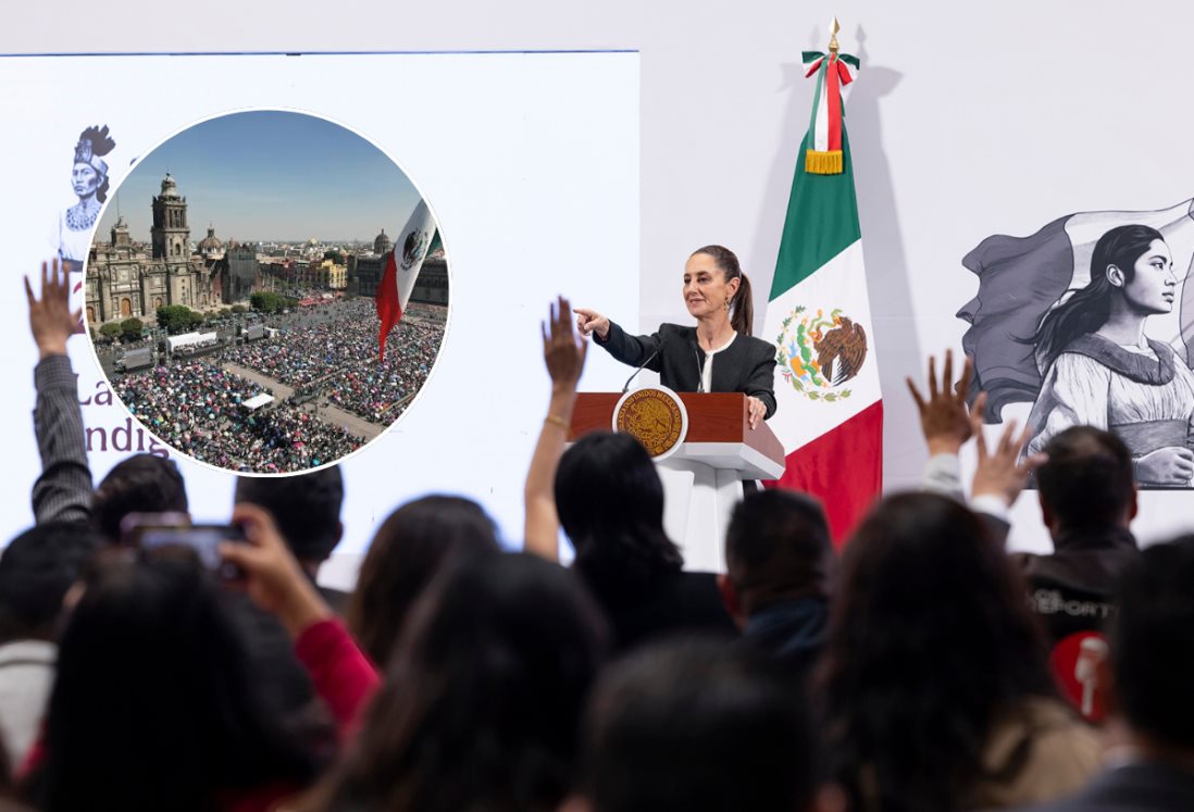 Claudia Sheinbaum mantiene invitación a los mexicanos para reunirse en el zócalo capitalino el próximo domingo