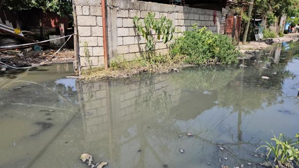 En esta colonia de Poza Rica ya se forma un río de aguas negras