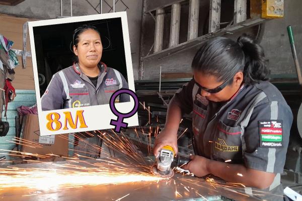 ¿Trabajo de hombres? Patricia, una mujer que se dedica a la herrería en Xalapa (+VIDEO)