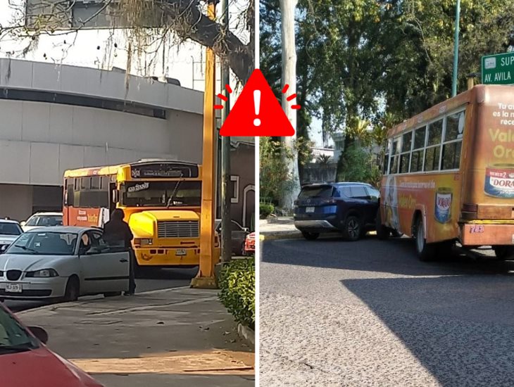 ¡En plena mañana! accidente múltiple desata caos vehicular en Xalapa