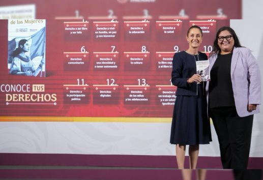 Claudia Sheinbaum presenta Cartilla de los Derechos de las Mujeres