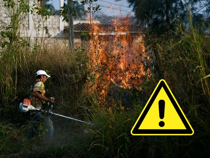 Quema clandestina desata incendio y alarma en La Pradera