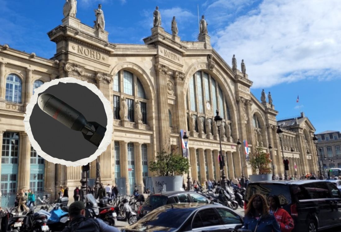 Encuentran una bomba en estación de tren de París; el explosivo es de la Segunda Guerra Mundial