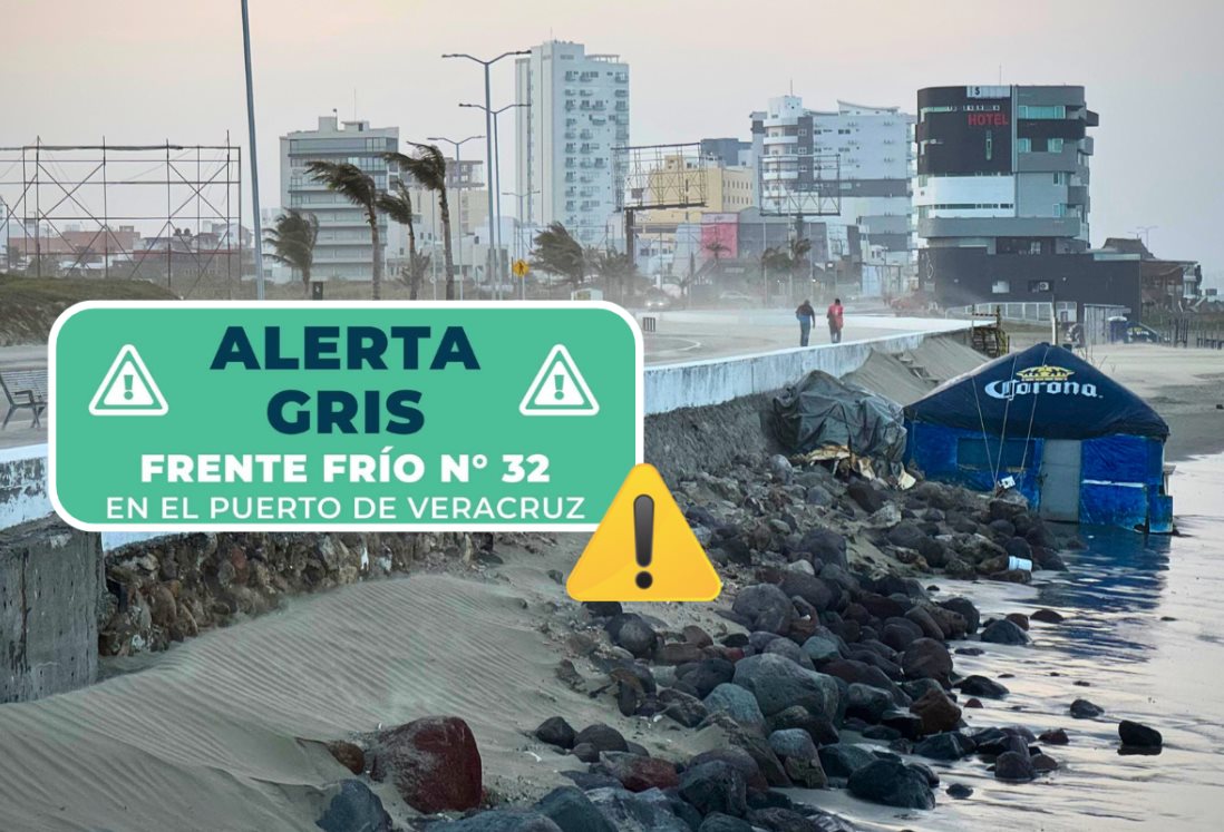 A esta hora ingresarán los vientos del norte en Veracruz este fin de semana