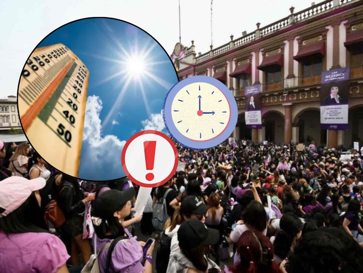 Clima en Xalapa: ¿a qué hora hará más calor en la marcha del 8M?