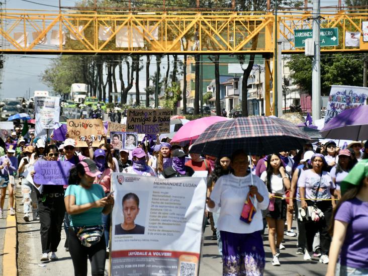 Marcha, indignación y resistencia en el 8M en la capital veracruzana (+VIDEO)