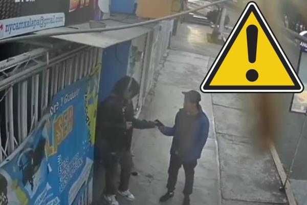 Hombre armado siembra miedo en la Obrero Campesina, de Xalapa (+VIDEO)