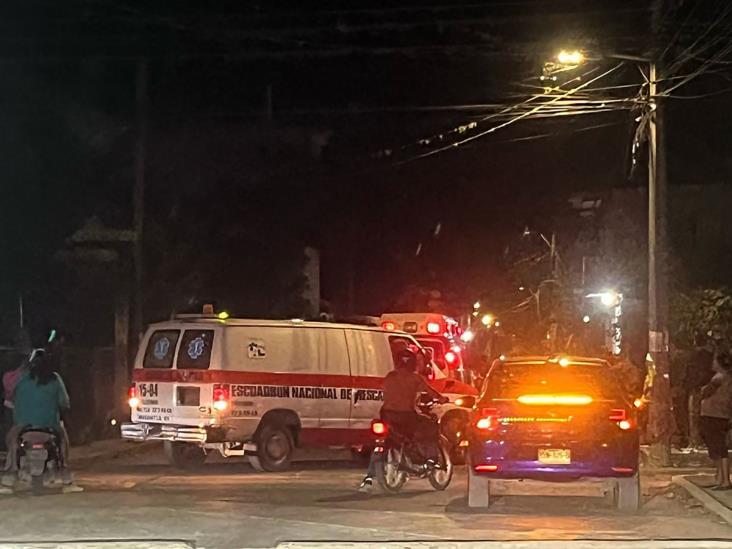 Derrape de motocicleta en colonia Marco Antonio Muñoz, de Misantla