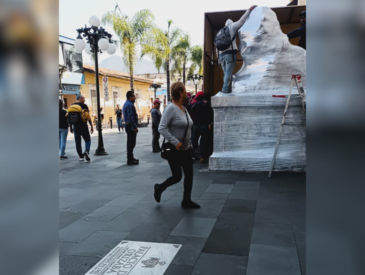 Autoridades de Orizaba protegen monumentos previo a marcha del 8M