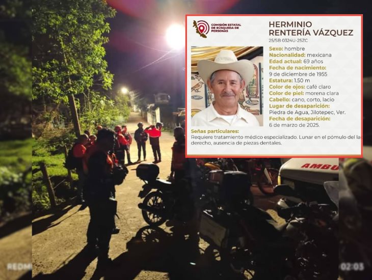 Realizan búsqueda: Herminio, de 69 años, está desaparecido en Jilotepec